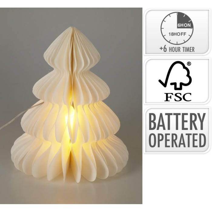 ALBERO CARTA CLED 28CM BIANCO